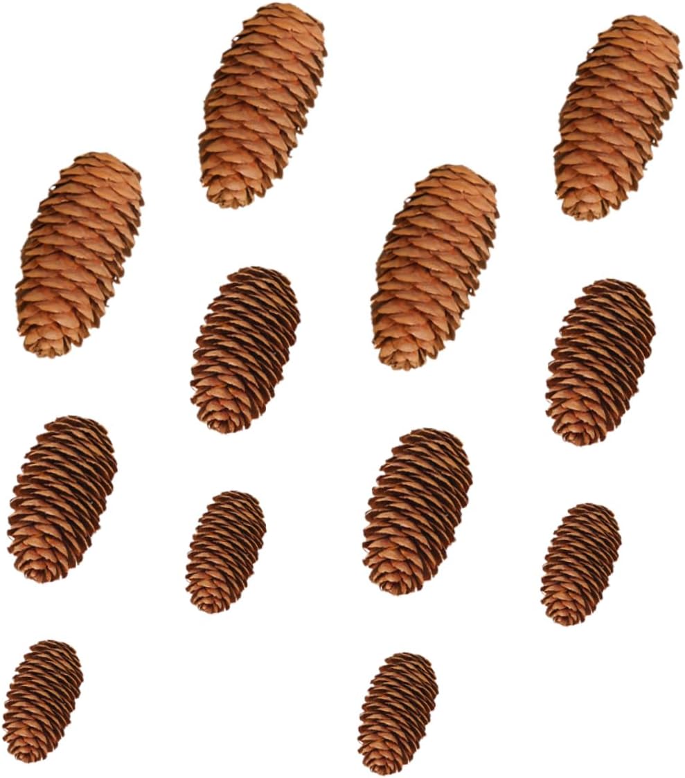Ciieeo 30pcs Lifelike Pine Cone Ornaments for Xmas Home Decor Unique Christmas Decorations for Wreaths Flower Baskets and Decor Realistic Scented Color Random