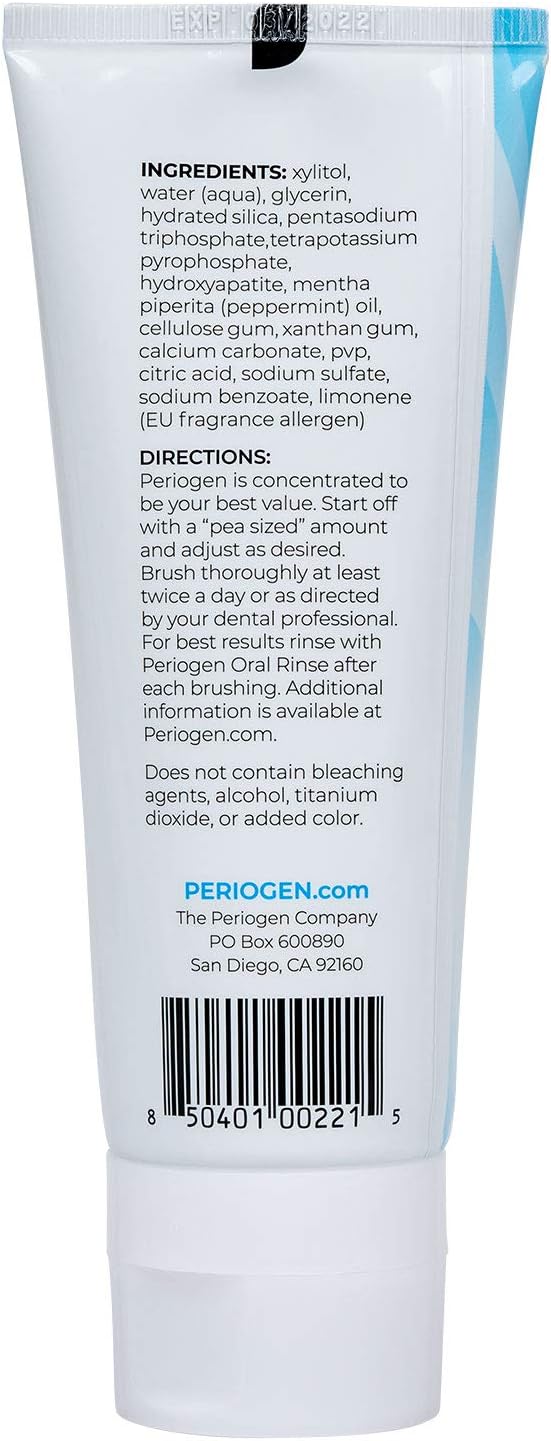 Periogen Toothpaste - SLS Free - Plaque & Tartar Control Formula 3-Pack