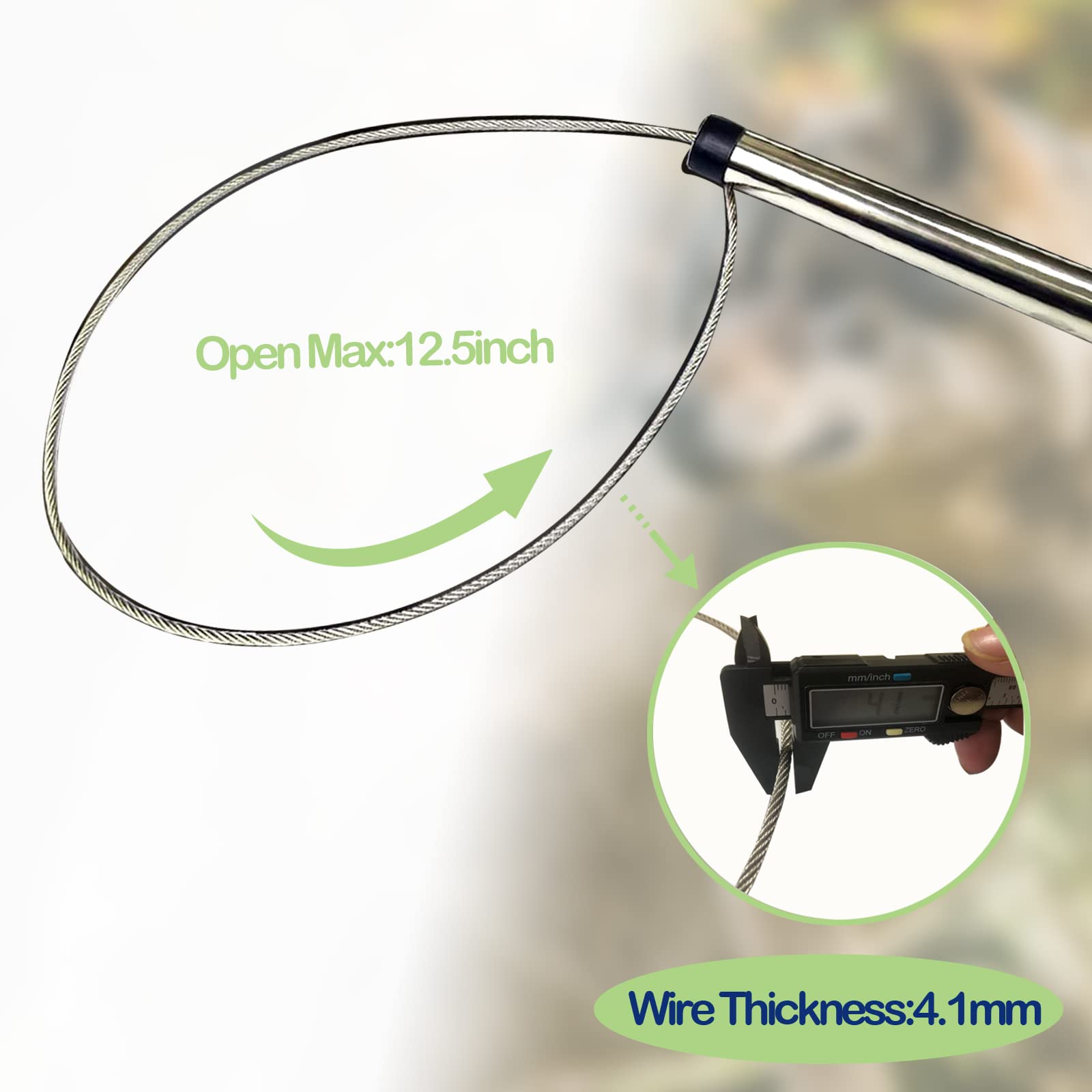 Hundefangstange, Tierfangstange für Hunde, Schweine, Fuchs und andere Tiere, 114,3 cm