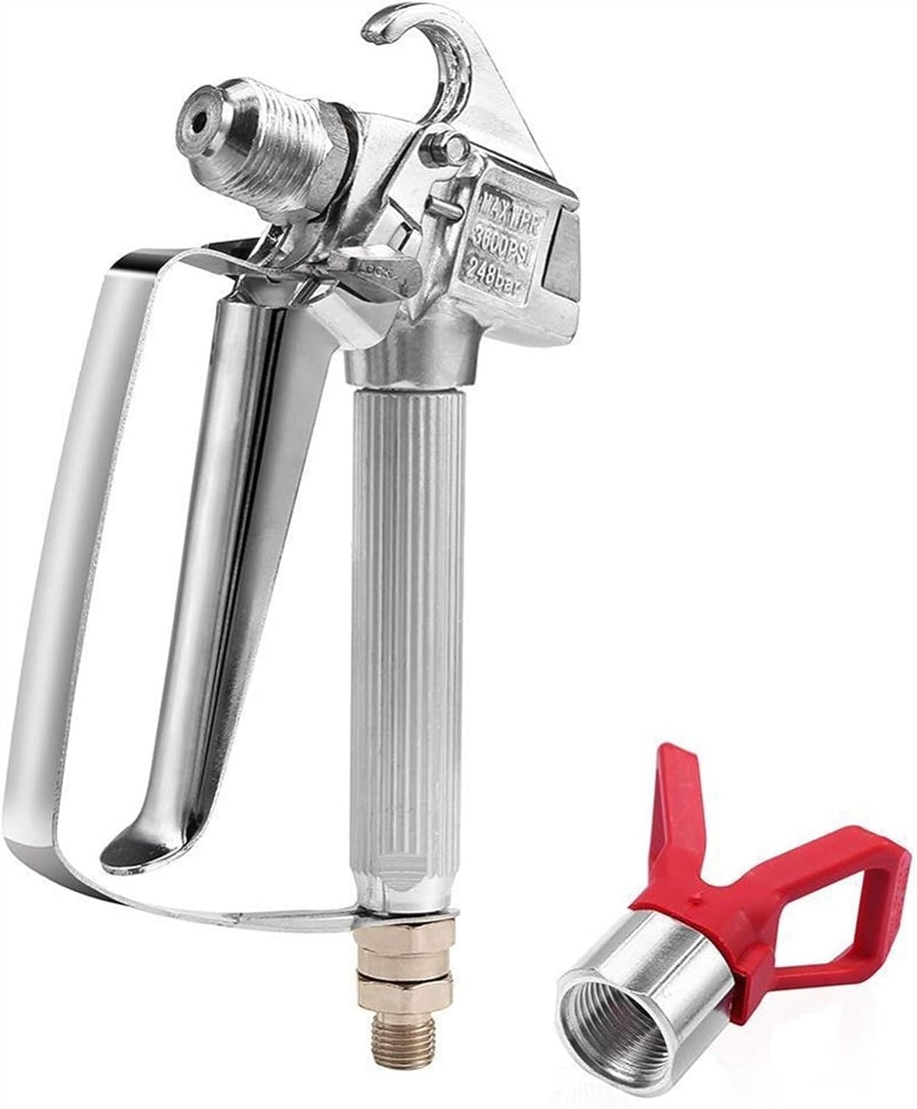 Zestaw aerografu 3600PSI wysokociśnieniowy airbrush farba w sprayu aerograf z osłoną dyszy opryskiwacz z pompą i bezpowietrzna maszyna natryskowa