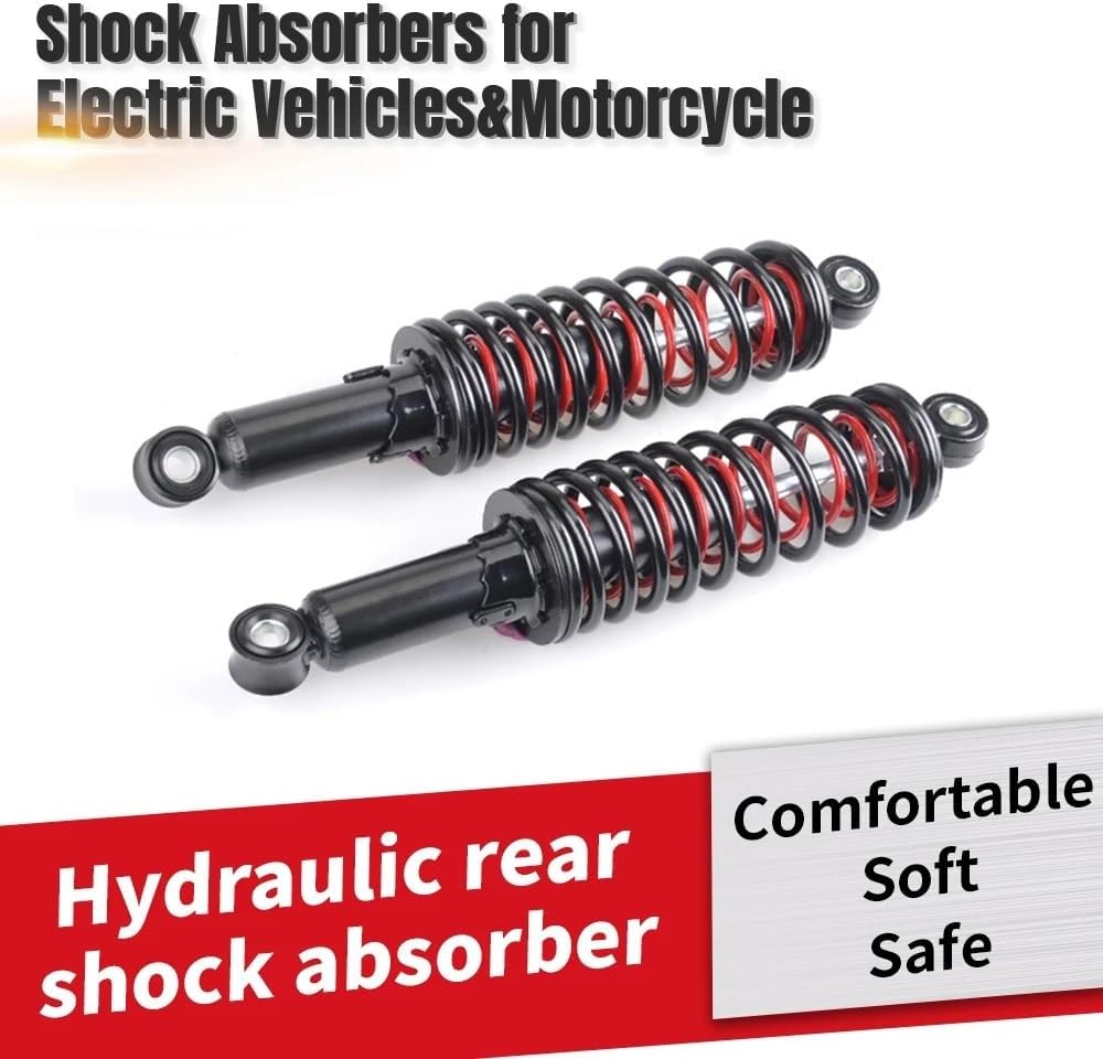 Rear Shock Absorber Spring Universal 2pcs 250/270/290/310mm Motorcycle Compatible with 50/70/90/110/125cc ATV Go Kart Buggy Dirt Bike(270mm)