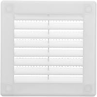 Vista 47 de Vent Systems 3 x 3 pulgadas (dimensiones de apertura) - Cubierta de ventilación de plástico blanco Soffit - Rejilla de ventilación cuadrada plana