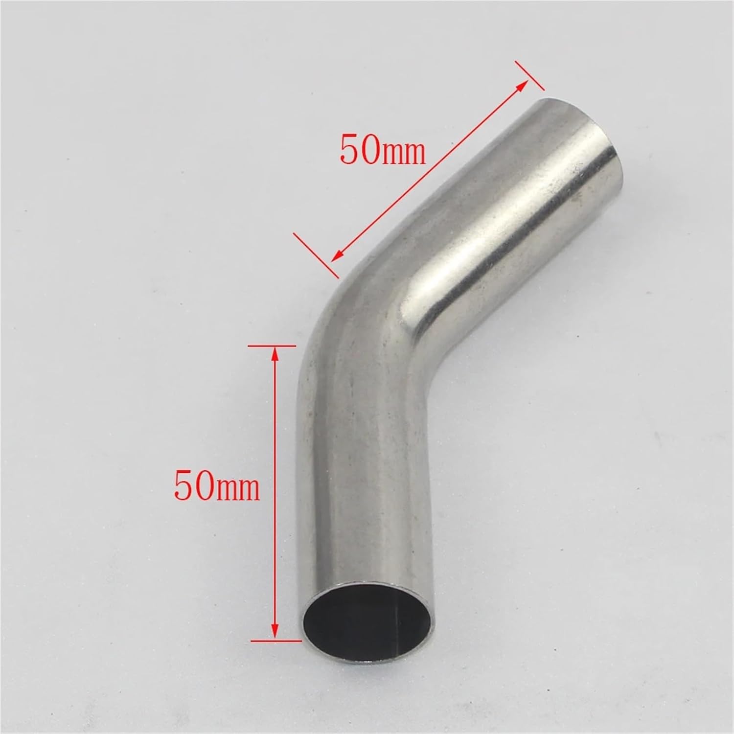 304 stainless steel welded 45 degree 1.2mm elbow 16mm 19mm 22mm 25mm 28mm 32mm 38mm pipe fittings bidirectional lengthening 50mm(22mm)