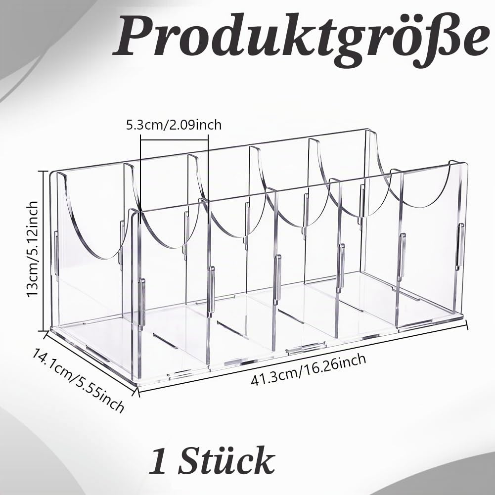 UNICRAFTALE Gürtel Organizer Acryl Gürtel Aufbewahrungshalter Vitrine Mit 7 Fach Durchsichtige Behälter Aufbewahrungshalter Für Uhren Krawatten Schmuck Und Accessoires Für Den Schrank