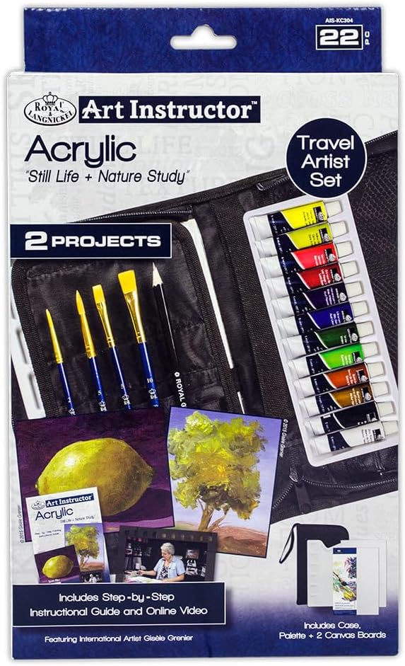 Royal Art Instructor Travel Set Acrylic, Assorted