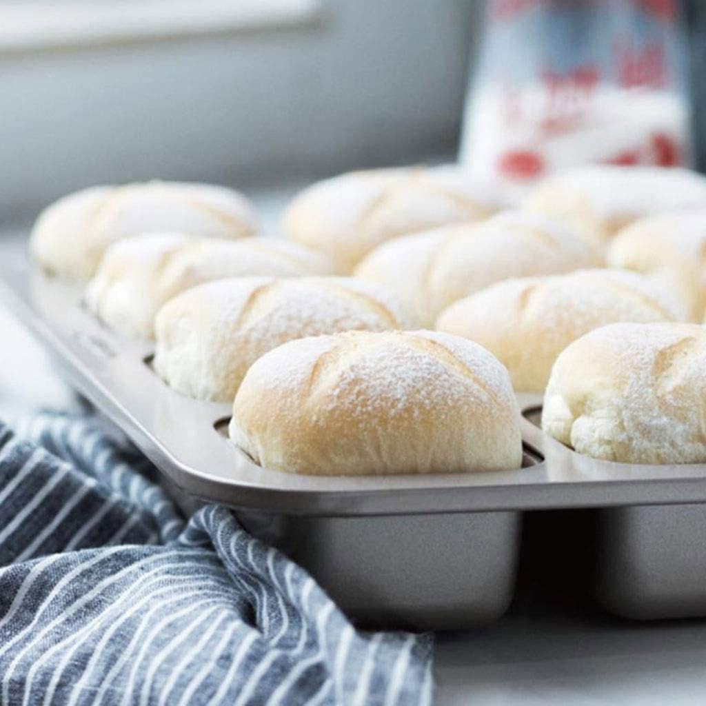 Non-Stick Carbon Steel Baking Cake Pans Set Cake Bread Dessert Bakeware 12 Cup Square Loaf Pans for Bread Baking Carbon Steel Loaf Bakeware