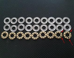 Cuscinetti Reggispinta A Sfere 8x16x5mm In Ottone - Confezione Da 4 Pezzi ABEC3 | Ideali Per Macchine Utensili E Applicazioni Rotanti - Foto 5