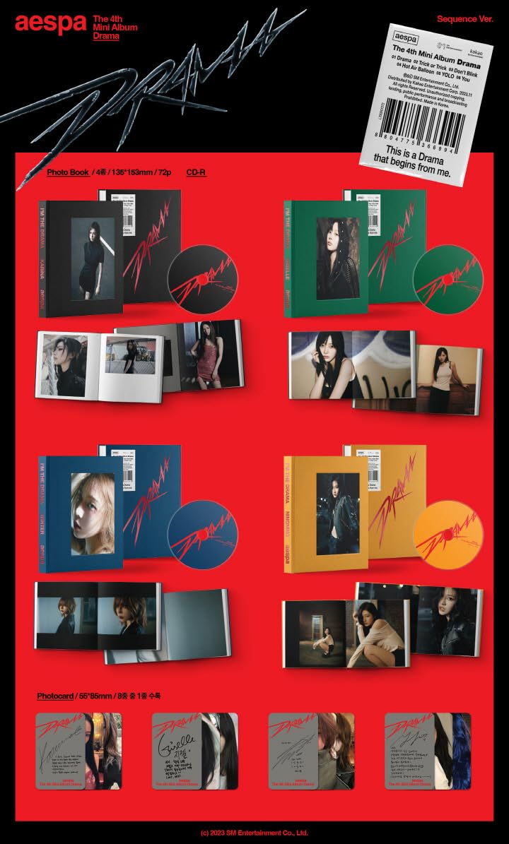 aespa アルバム４種 Amazon.com: aespa Drama 4th Mini Album Sequence Ver (NINGNING)