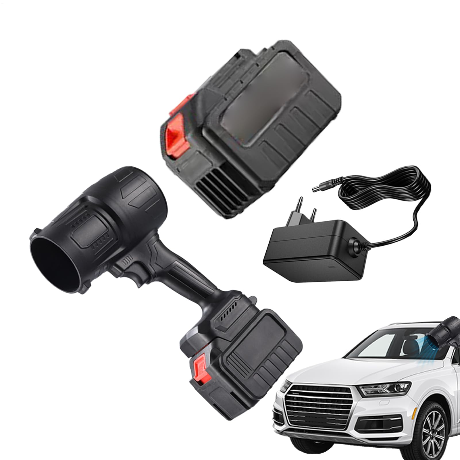 Soplador de aire manual recargable inalámbrico de 19000RPM para coche y jardín