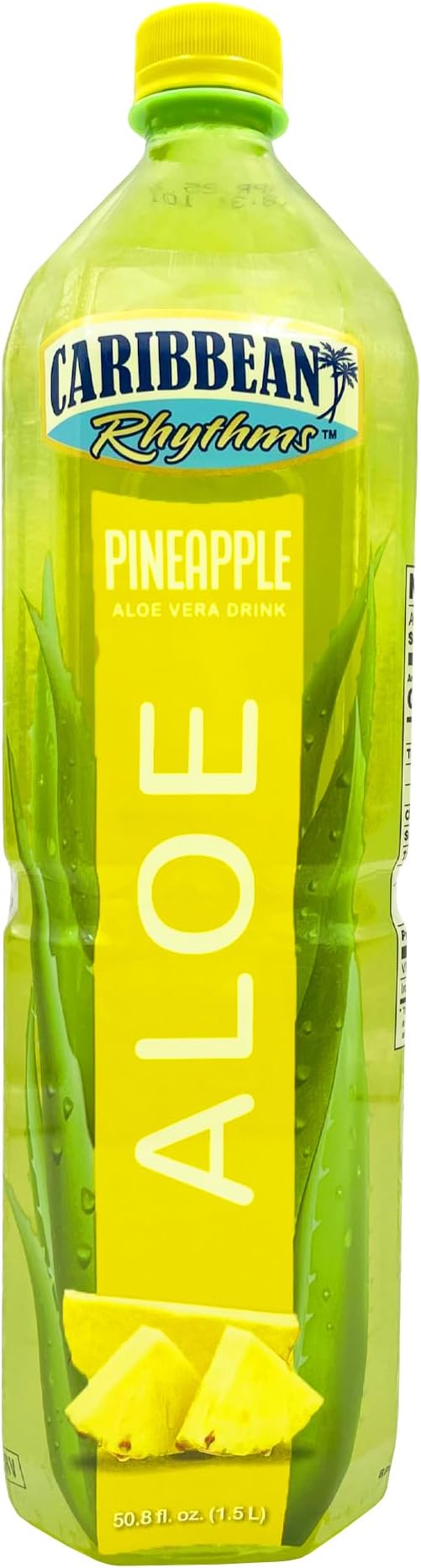 Caribbean Rhythms Aloe Vera Drink with Aloe Pulp, Pineapple, 1.5L
