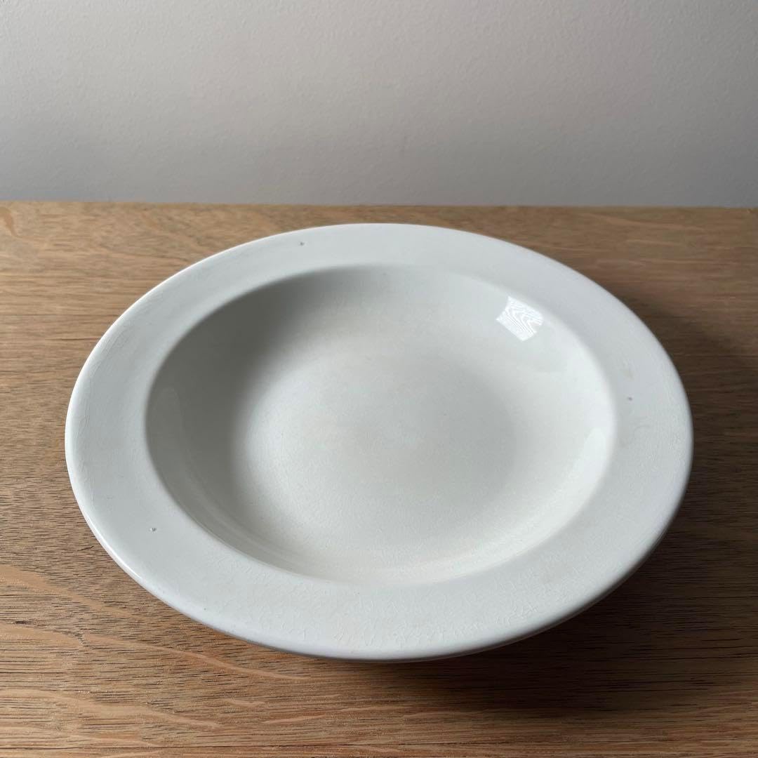 アンティーク　オランダ　マーストリヒト窯　スープ皿　深皿 フランス プレート 深皿 アンティーク マーストリヒト 白 ホワイト