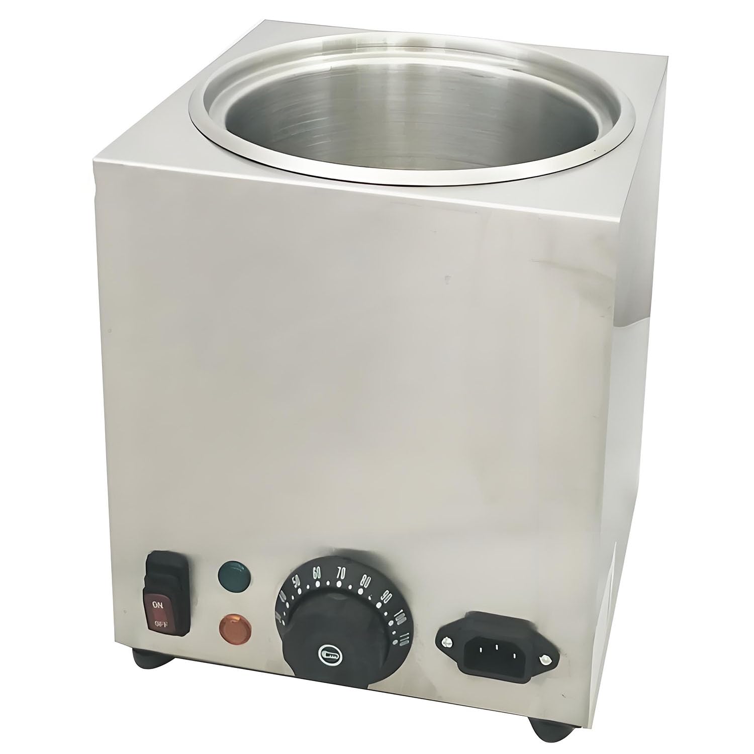 Dispensador eléctrico de queso con capacidad de 2,5 L, calentador de salsa de mantequilla de caramelo, rango de temperatura de 30 a 110 grados Celsius, conservación del calor las 24 horas