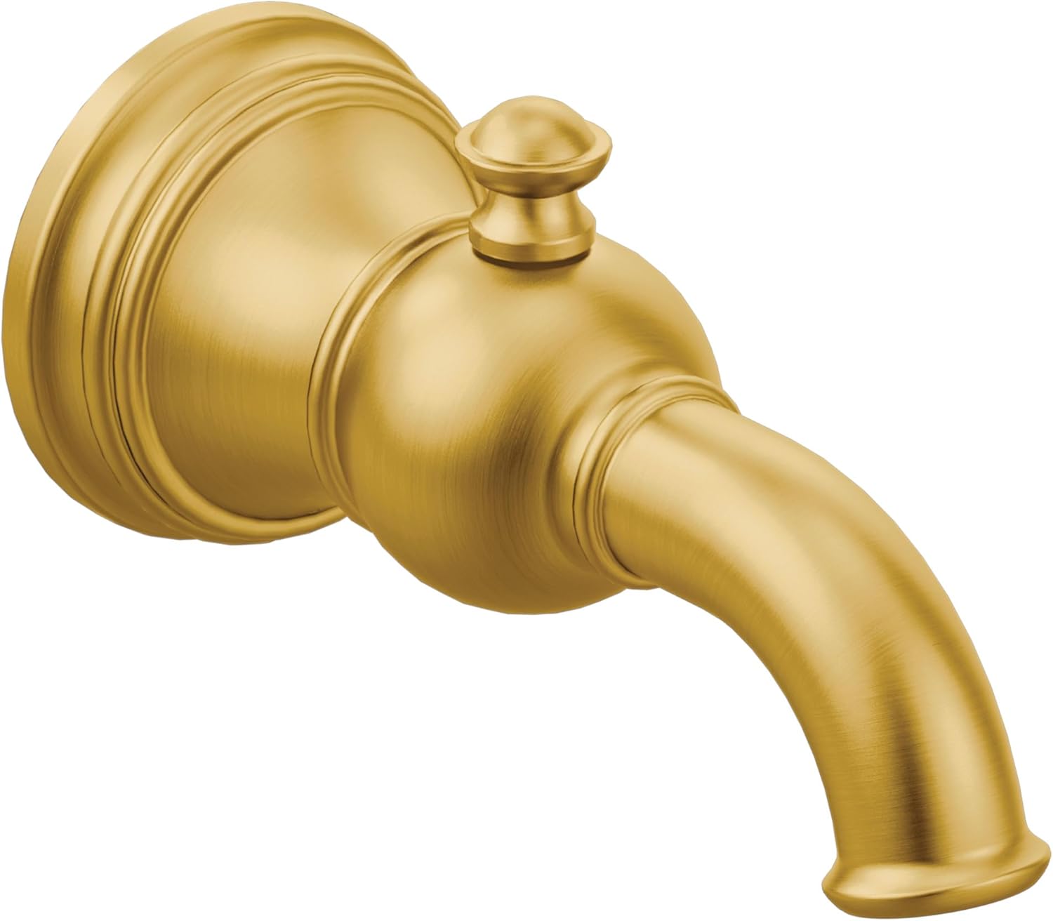 Moen S12104BG Weymouth Tub Spout with Diverter 1/2-Inch Slip-Fit CC Connection, Brushed Gold
