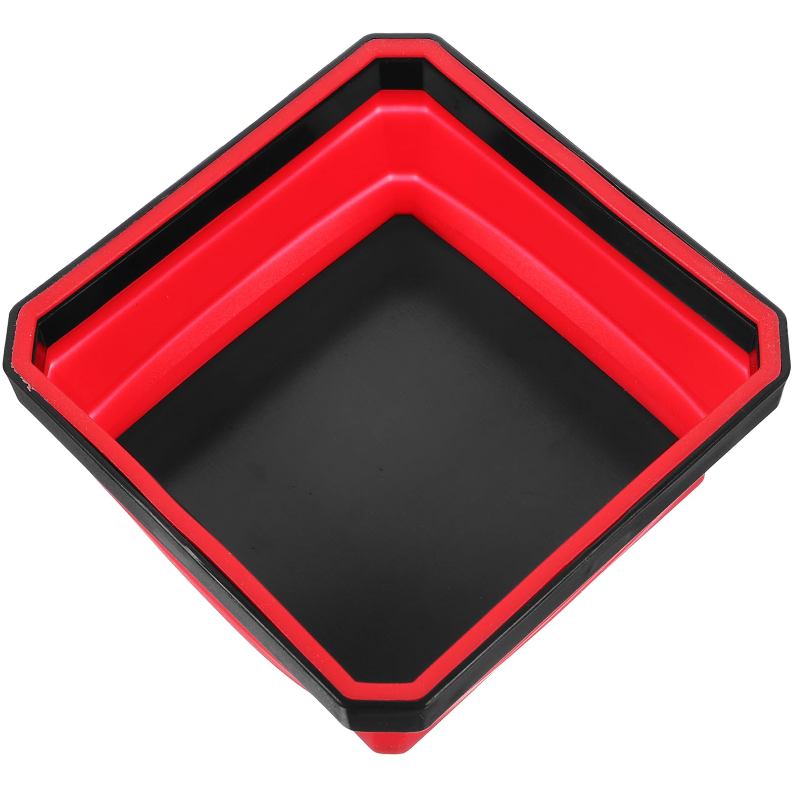 Almacenamiento magnético de silicona portátil y organizador plegable de hardware rojo