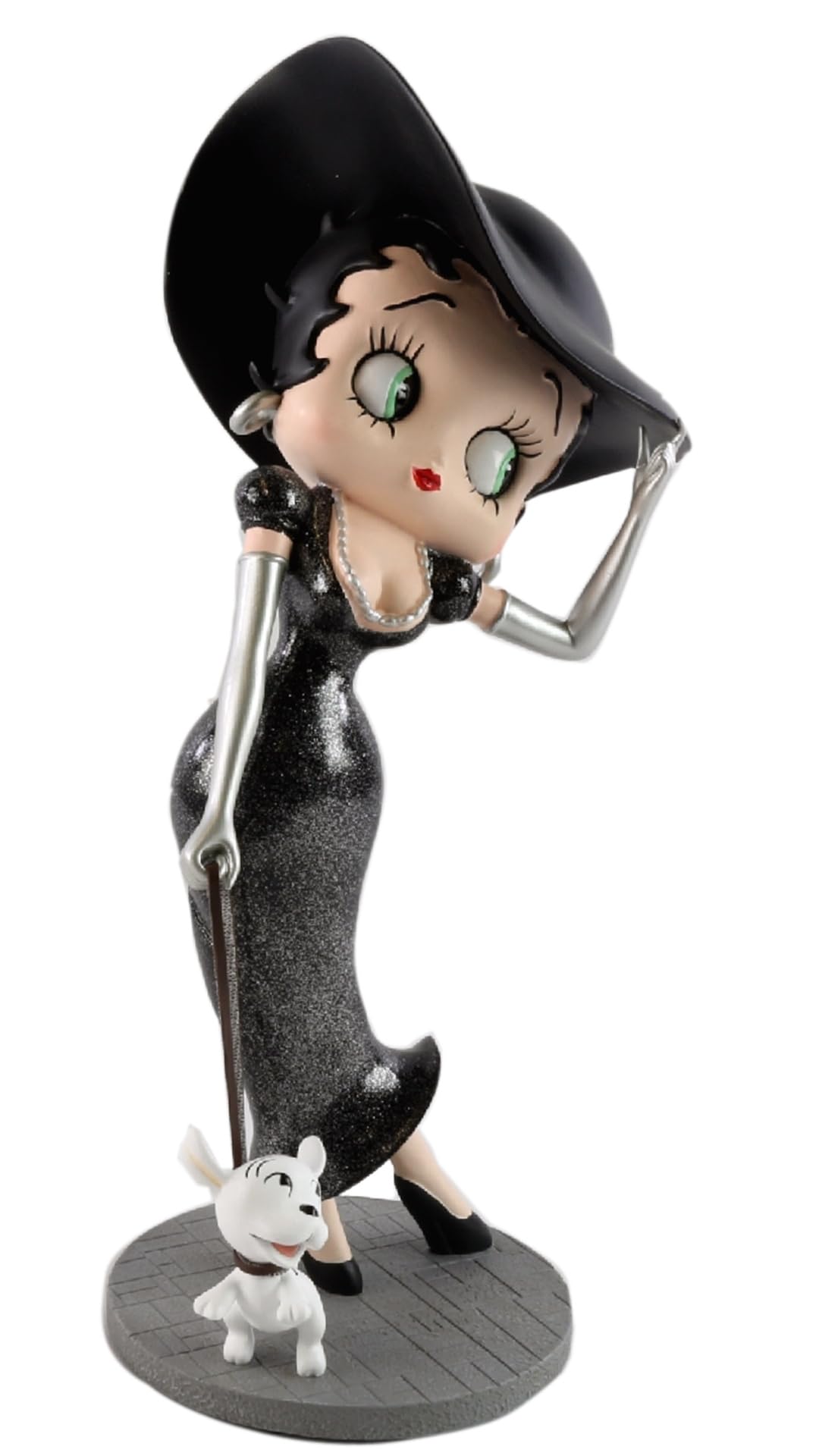 betty boop black dress Betty Boop Walking Pudgy Black Glitter Dress