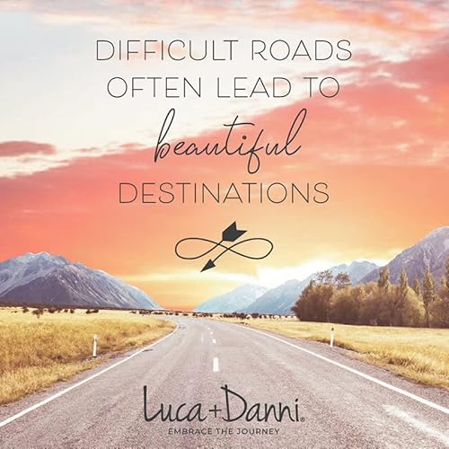 Luca + Danni Beautiful Roads Bangle Bracelet, Jewelry Gift For Women, Girls, Wear As Single Or For Stacking - Silver Tone Regular Size Made In Usa #TOP3