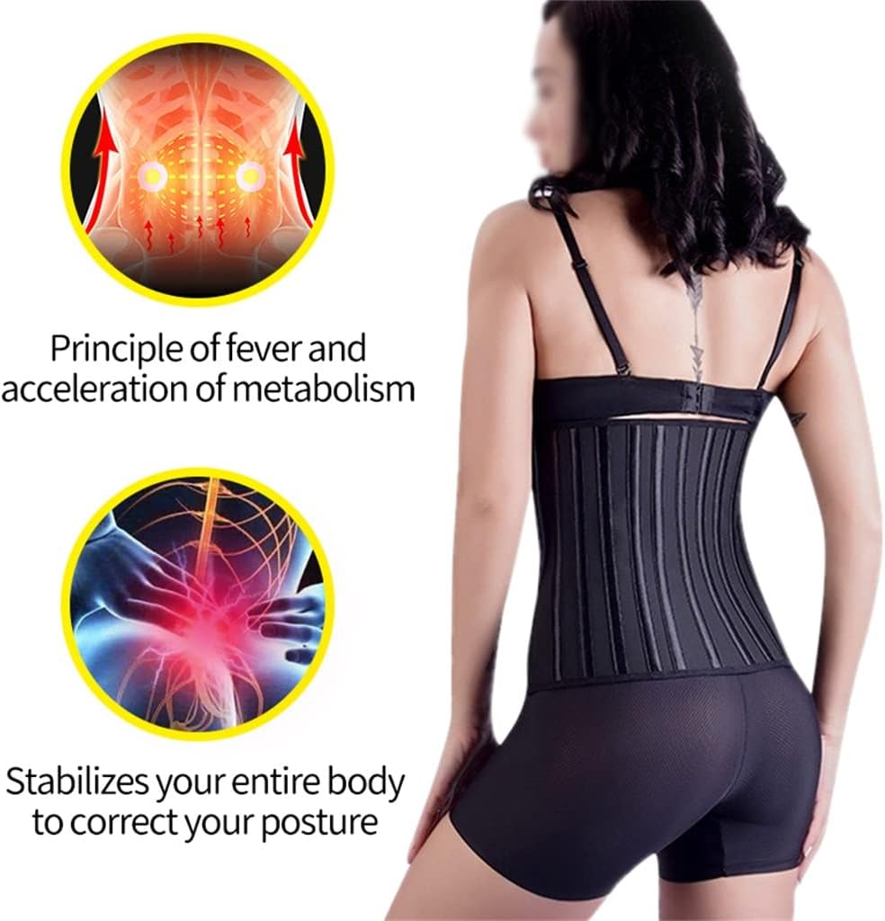Waist Trainer 25 Steel Boned Women Corset Slimming Body Shaper Sauna Sweat Belt Workout Fitness Girdles