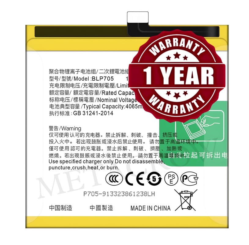 Image of Original BLP705 Battery Compatible for Oppo Reno 10X Zoom (CPH1919, PCCM00) - (4065mAh) - 1 Year Warranty JK1