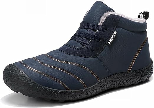 Amazon.com: RHJK Botas de nieve para hombre, botas de invierno con forro  cálido, para caminar, senderismo, senderismo, trekking, antideslizantes,  para exteriores, talla grande, color azul, 47 EU : Ropa, Zapatos y Joyería