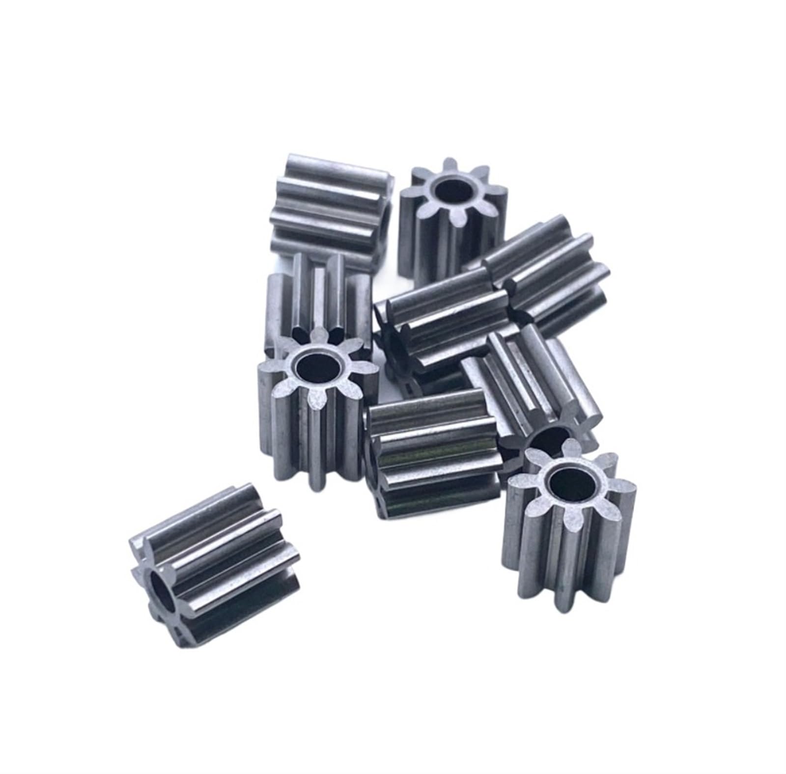 Bevel Gear Pinion Hardware Mechanical 10pcs 1M 8T 2.3mm 3.5mm Spur Gear Precision Micro Pinion DIY Motor Model 8 Teeth(3.5mm Thick-10mm)