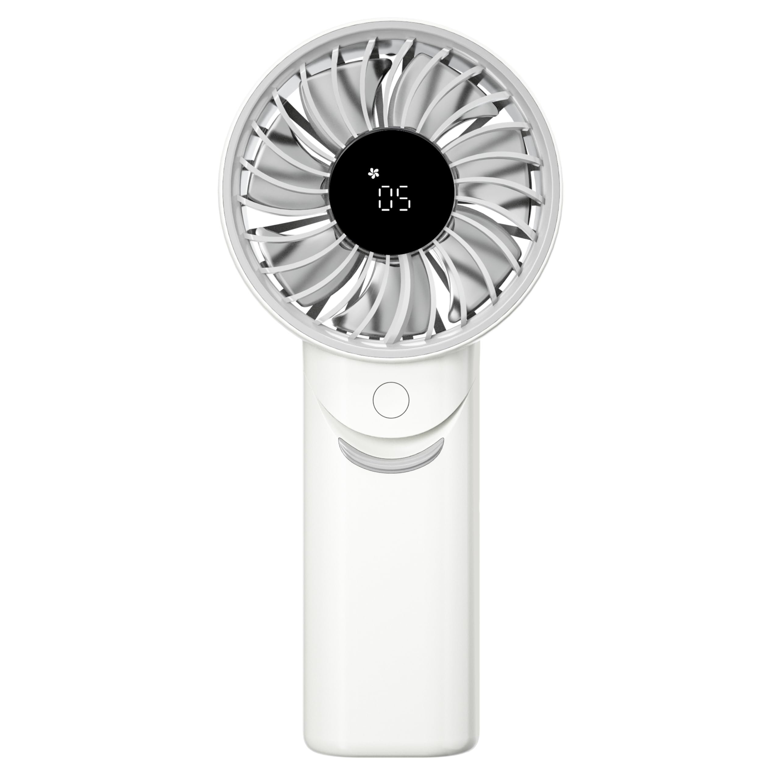 Ventilateur portatif pliable NEF03 Pro mini blanc au design épuré et durable