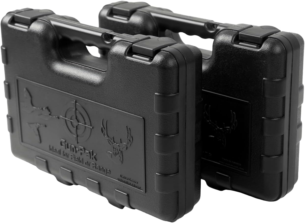 PAK Gun 13-inch Hard Gun Case for Pistols – Weather-Resistant HDPE Shell – Lockable Tabs – Protective Foam – 13.5 x 10 x 3.5 in – Made in USA - Image 4