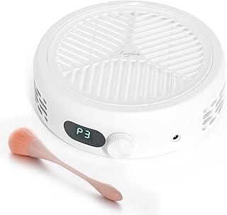120W Aspirador de Uñas Profesional, 3 Velocidades de Potencia de Succión Ajustable, Doble Voltaje, Pantalla LED, Aspirador Uñas con Filtro y 10 Telas no Tejidas de Algodón
