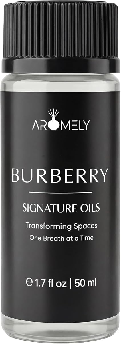 AROMELY Burberry Diffuser Oil | Hotel Collection Diffuser Oil | 50ml | Waterless Cold-Air Luxury Home Fragrance Oil for Diffusers - Fruity Scent with Lychee, Peony & Pear
