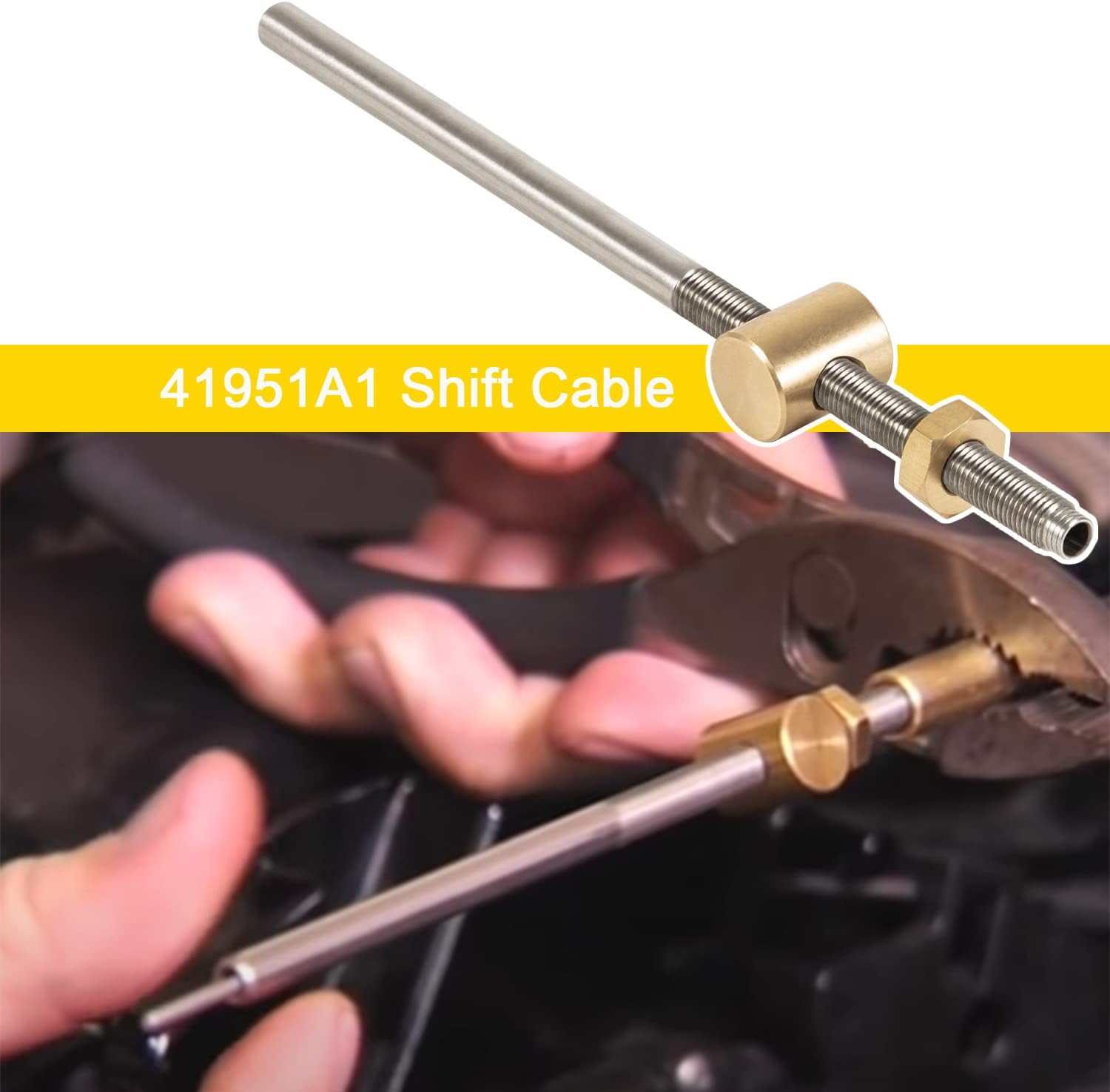 Bonbo 1 & 2 Lower Shift Cable Kit Replaces 865436A03 Fit for Mercruiser Alpha Gen One & Two 1 2 MR MC 1978 & Newer