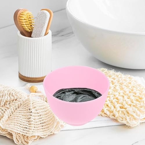 Miniatura 6 de Mascarilla facial Cuenco de silicona DIY Cuidado de la piel Cuenco de mezcla de 4 pulgadas para el hogar, spa, salón de belleza, herramientas