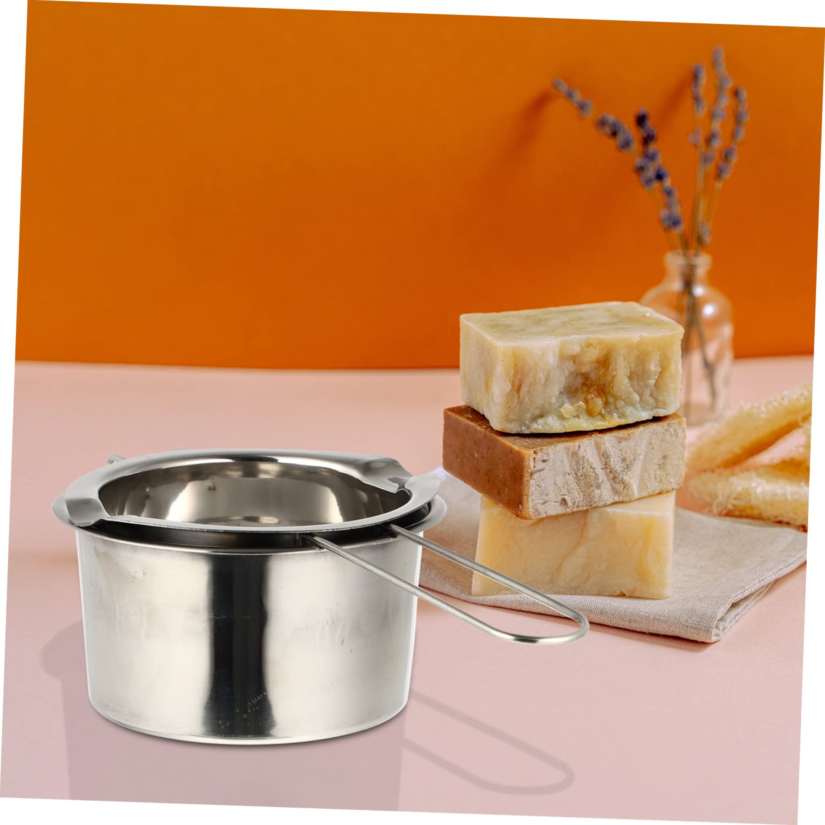 Homoyoyo Melting Container Bowl Double Boiler Cookware Pots for Making Removal Wax Warmer Portable Easy to Heat