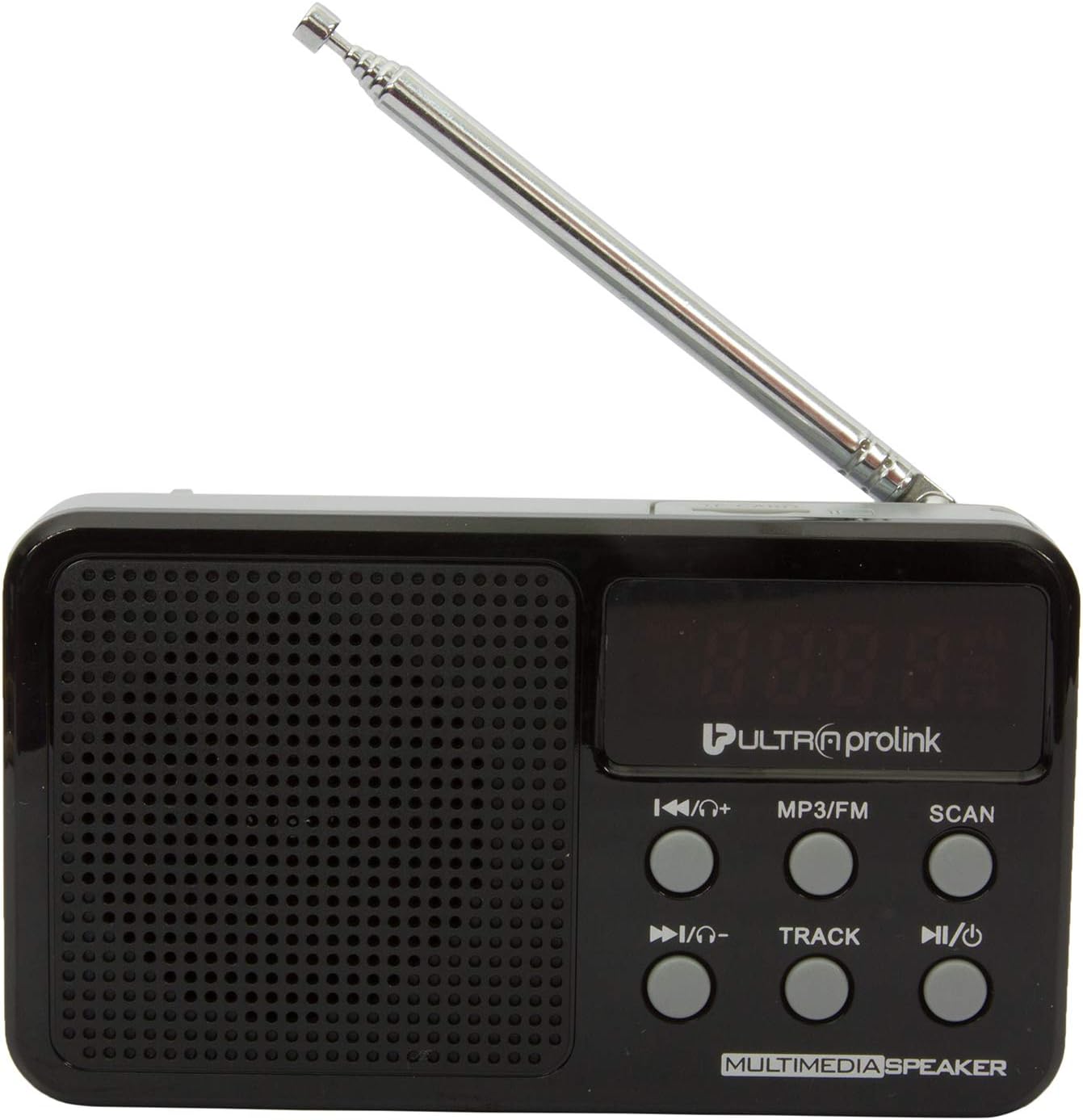 UltraProlink UM0017 Retro Vintage Classic Portable Speaker with FM Radio, Micro SD Card & USB Pen Drive Slots 3W (Black)