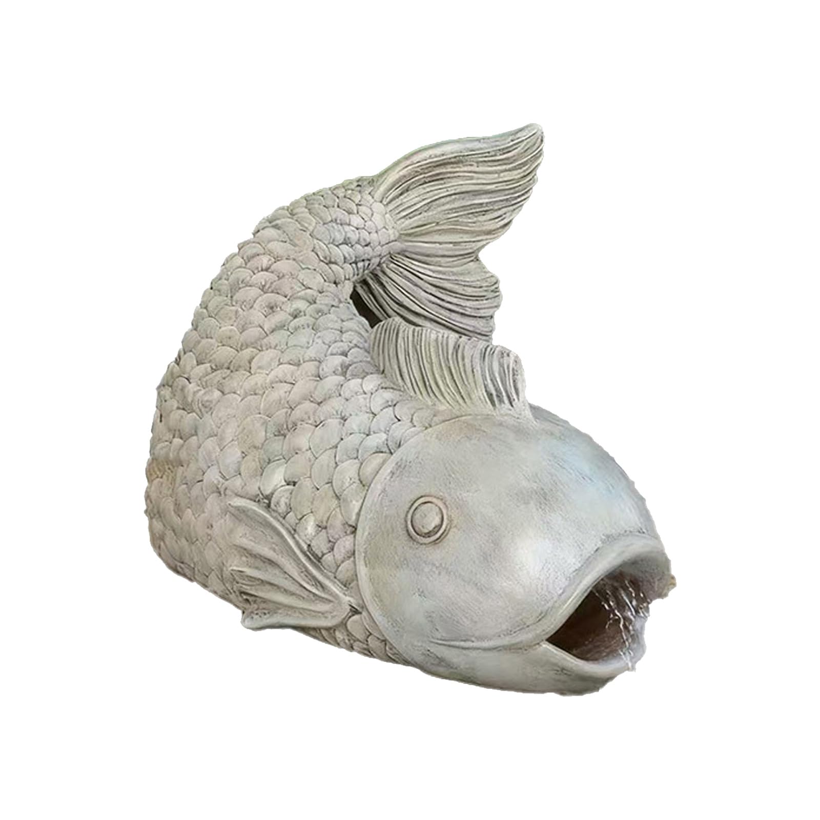 Yrohgkpn Multicolor Artistic Resins Fish Ornament Shape Dynamic Sculpture For Landscape Drainage Solution Enhances Garden Aesthetics Shape Resin Gutter Resin Gutter Extender Diverter