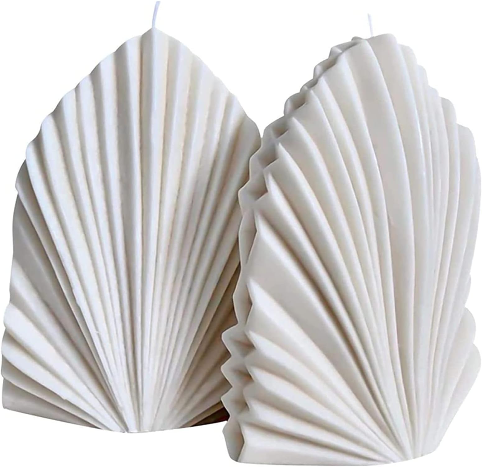 Coral Shell Silicone Candle Mold for Candle Making Large Scallop Silicone Soap Mold Fondant Chocolate Cake Mould Epoxy Resin Casting Mold Home Decor