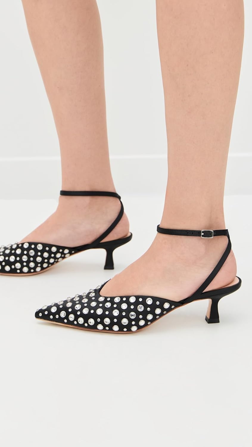 Loeffler Randall Women's Rio Smocked Kitten Heels - Image 2