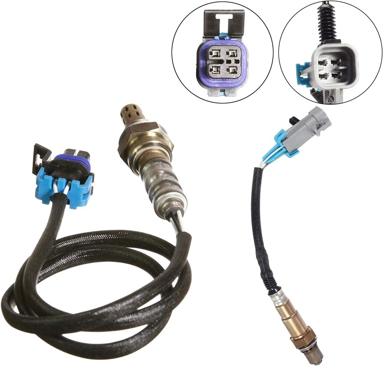 MAXFAVOR 1Pc Upstream and 1Pc Downstream Oxygen Sensor Replacement for 2010 2009 2008 2007 Chevy Cobalt HHR Pontiac G5 L4 2.2L 2.4L,for 2007 Saturn Ion O2 Sensor 234-4668 234-4066