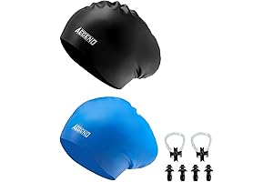 Aegend Boys' Swimming Cap (2-Pack)