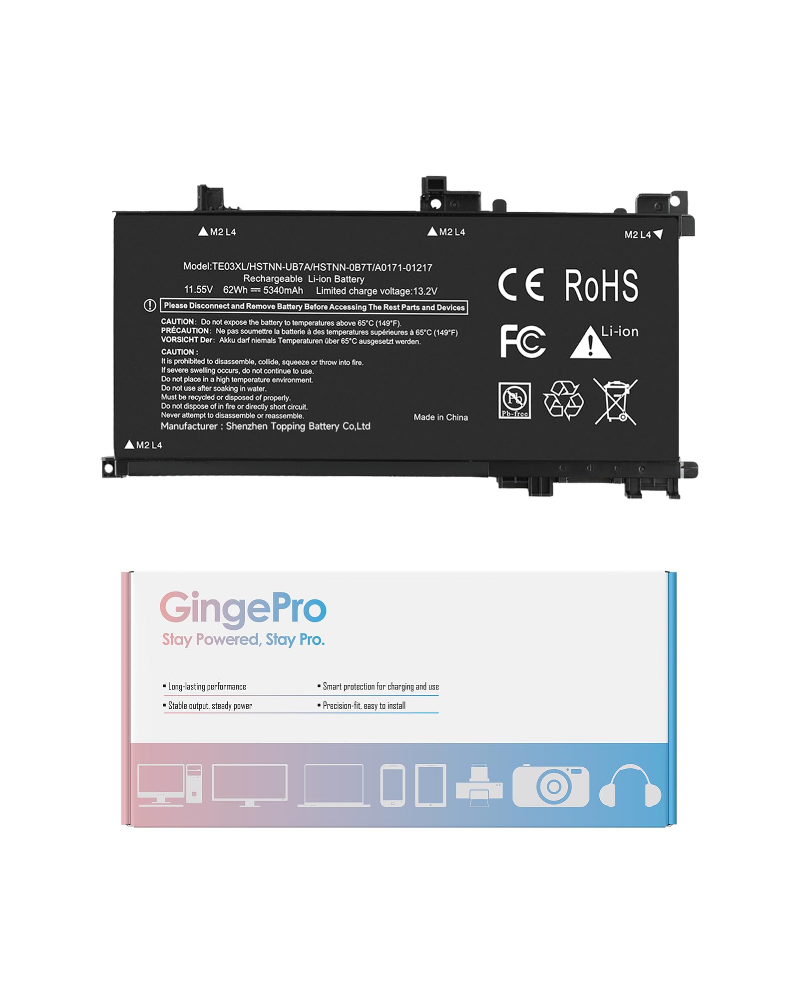 TE03XL - Batteria di ricambio HP per computer portatile HP