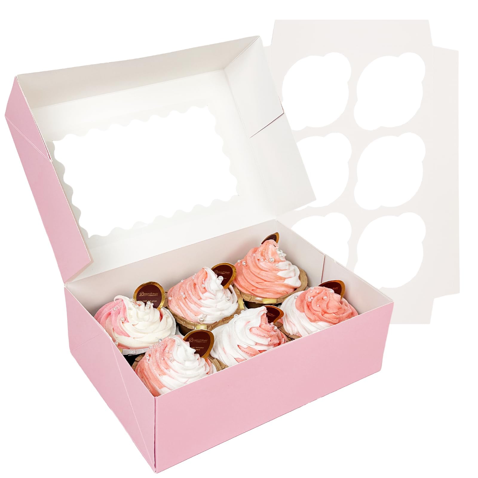 Scatole Per Cupcake, 20 Pezzi Scatola Per uffin, Scatole Per