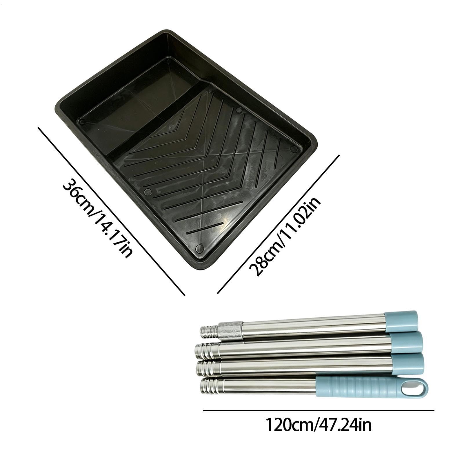 Rullo per Pittura Multiuso Completo | Pennello e Vassoi per Pittura Decorazioni per Mobili Porte Recinzioni Barche Artigianato