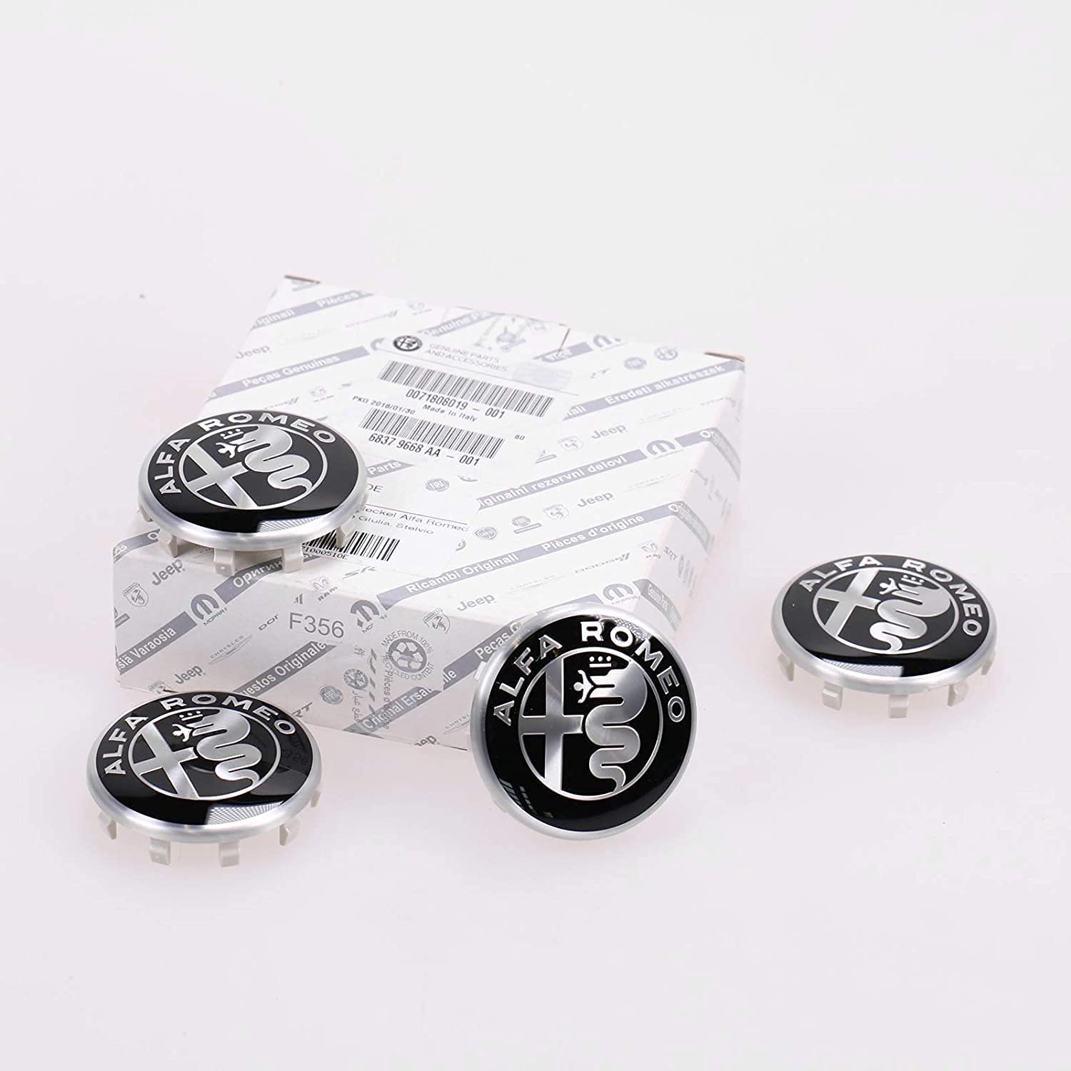 4 Nabendeckel Für Alfa Romeo Giulia - 60mm & Wasserdicht