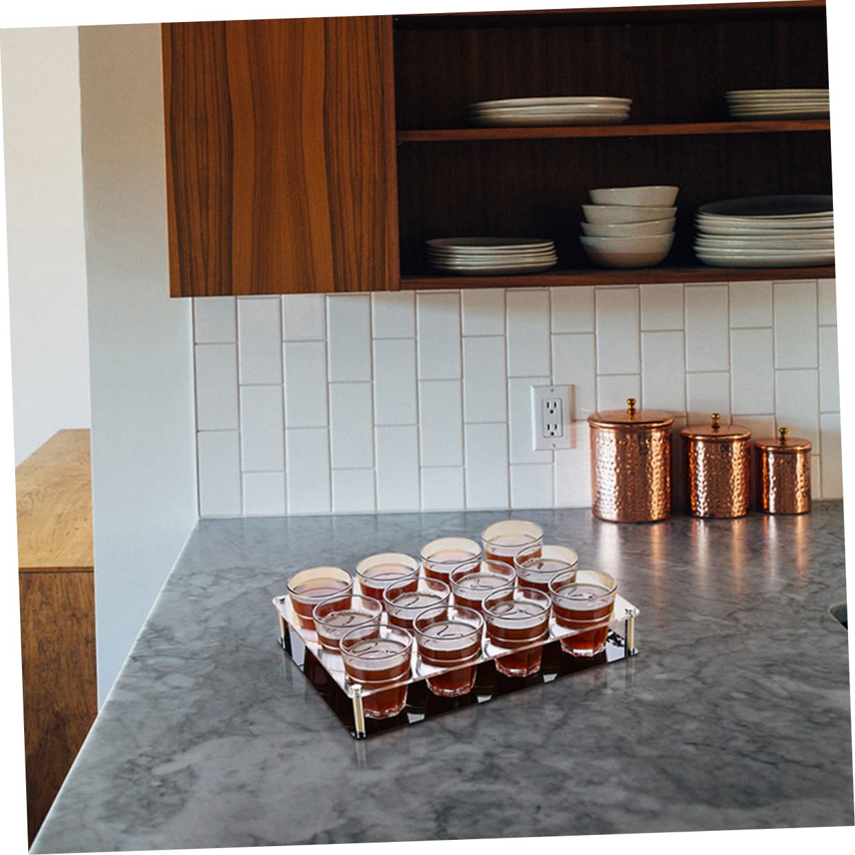 Amazon｜CRILSTYLEO 12穴アクリルショットグラスホルダー 透明ショット