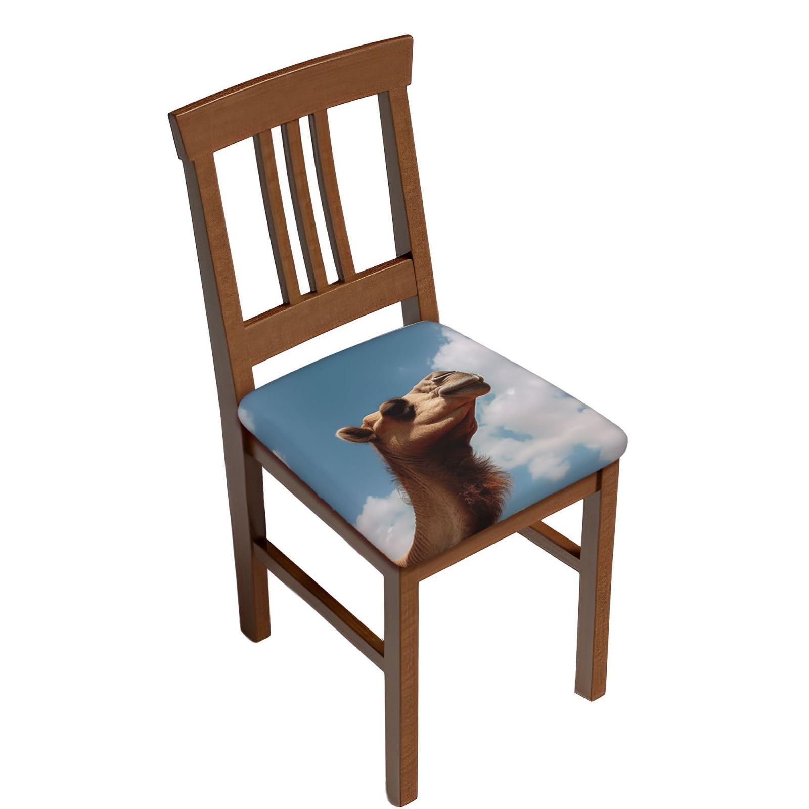 DWVTSLH Animal Bar Stool Covers Square, Six Piece High Elastic Soft Seat Cushion Cover Protector Washable Barstool Slipcovers Nonslip Replacement Square Bar Chair Covers