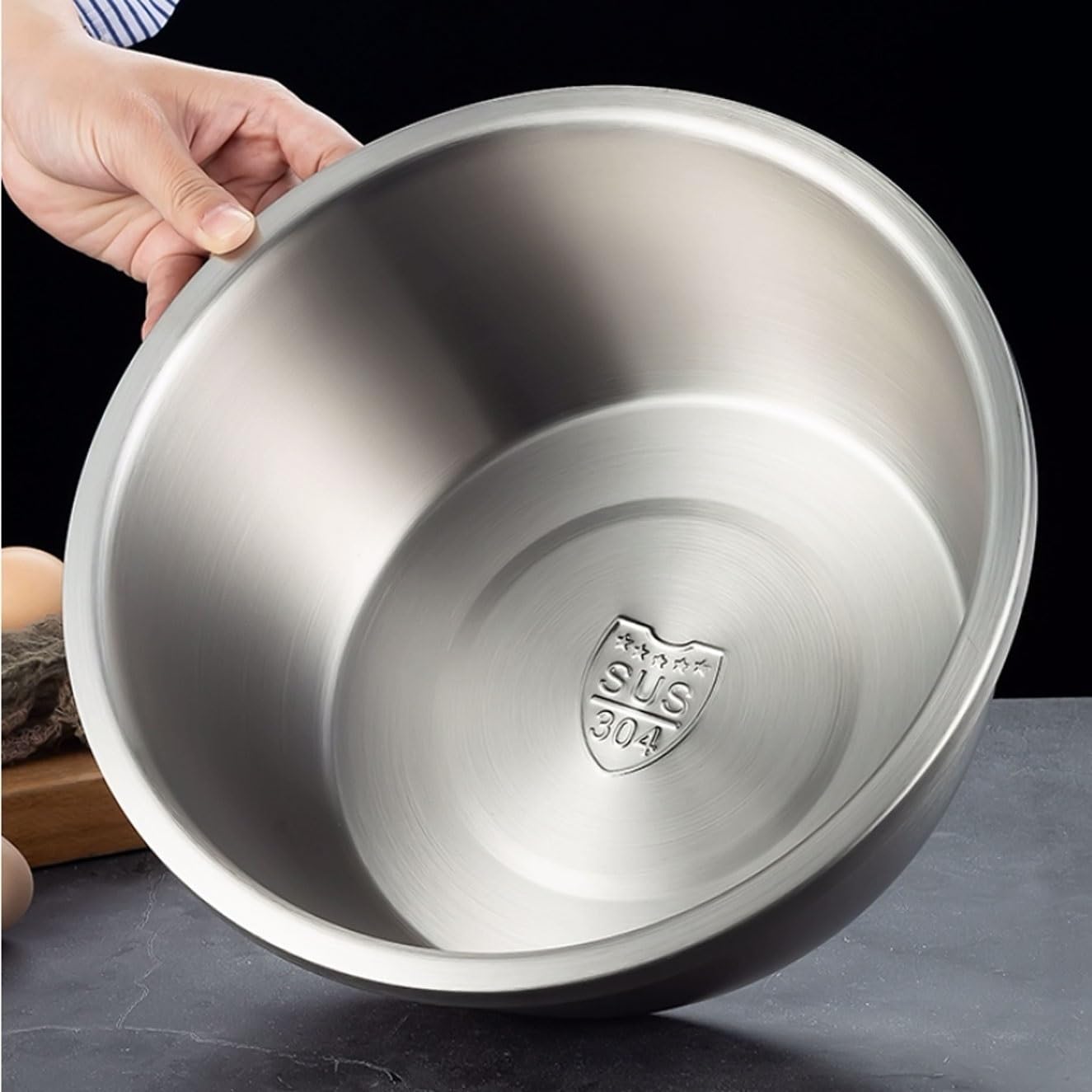 Cuencos para Frutas, Cuencos para Mezclar, ollas y Cuencos para cocinar, Utensilios de Cocina de 7 Piezas, ensaladeras de Acero Inoxidable, Cuencos de Almacenamiento