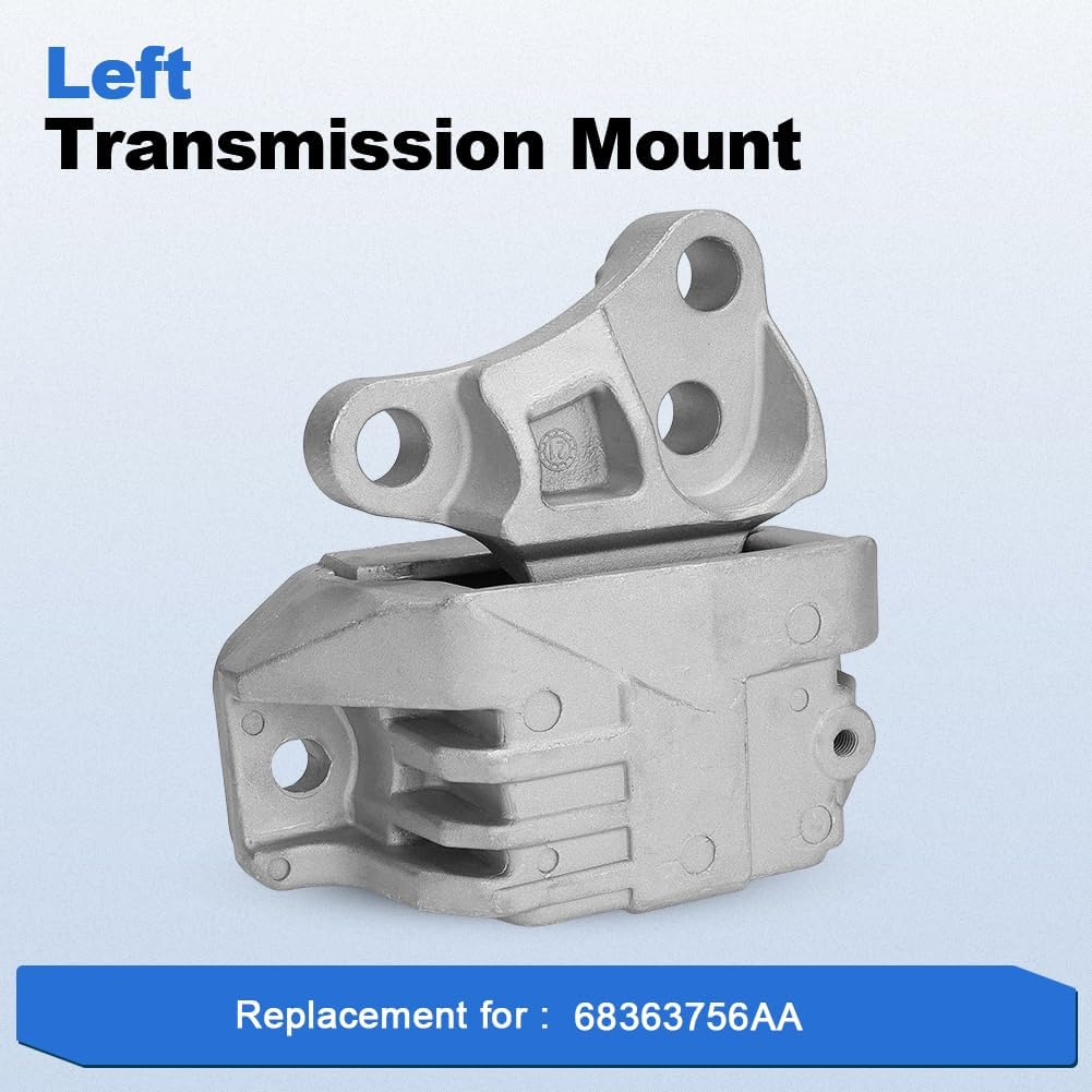 3PCS Engine Motor Transmission Mounts Set Replacement for 2016-2018 Fiat 500X, Jeep Compass, Renegade 2.4L Automatic Transmission Replacement for 68363756AA, 68363755AA, 68258599AA