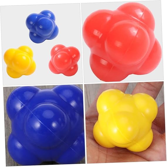 HANABASS Hexagonal Agility Ball for Speed and Hand-Eye Coordination
