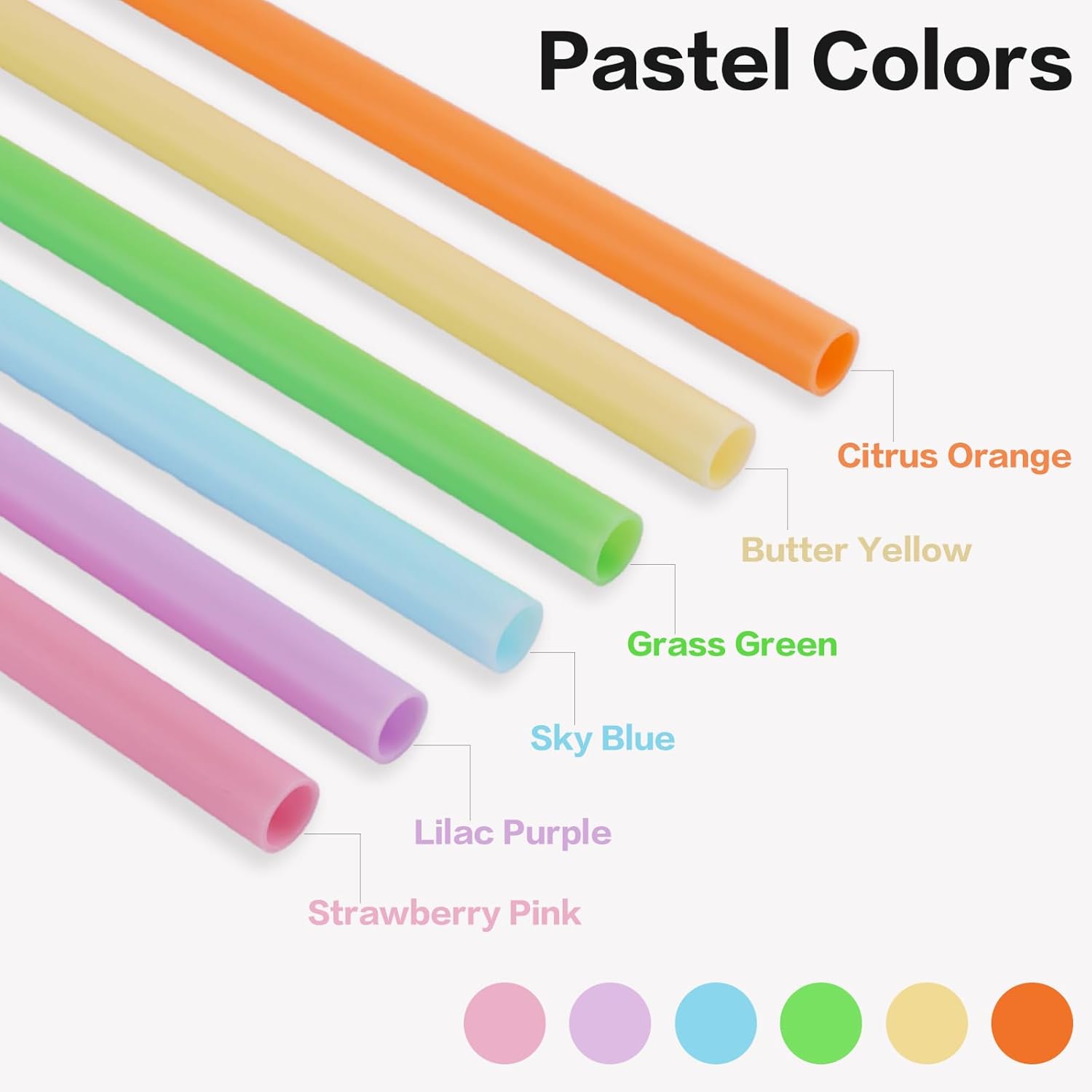 Replacement Straws Compatible with Owala Freepsip 24oz,32oz Water Bottle,Replacement Parts For Owala Free Sip Sway 30 oz,Include 6 BPA-FREE Straws and 1 Cleaning Brush - Image 3