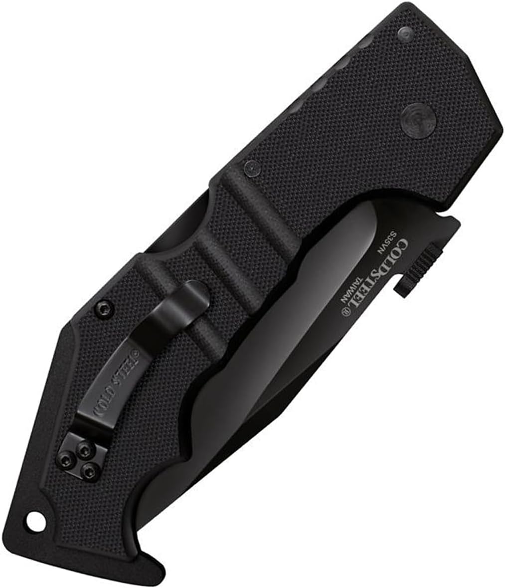 Cold Steel AK-47 3.5" S35VN Razor-Sharp Clip Point Blade 5.5" G-10 Handle Tactical Folding Knife w/Tri-Ad Lock, Ambidextrous Pocket/Belt Clip