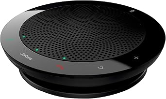 Jabra Speak 410 Corded Speakerphone for Softphones Easy Setup, Portable USB Speaker for Holding Meetings Anywhere with Outstanding Sound Quality