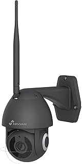 Nivian -PTZ Wifi Camera 2.4Ghz-2K-360º remote movement with Autotracking function and human detection-Night vision 10 mete…